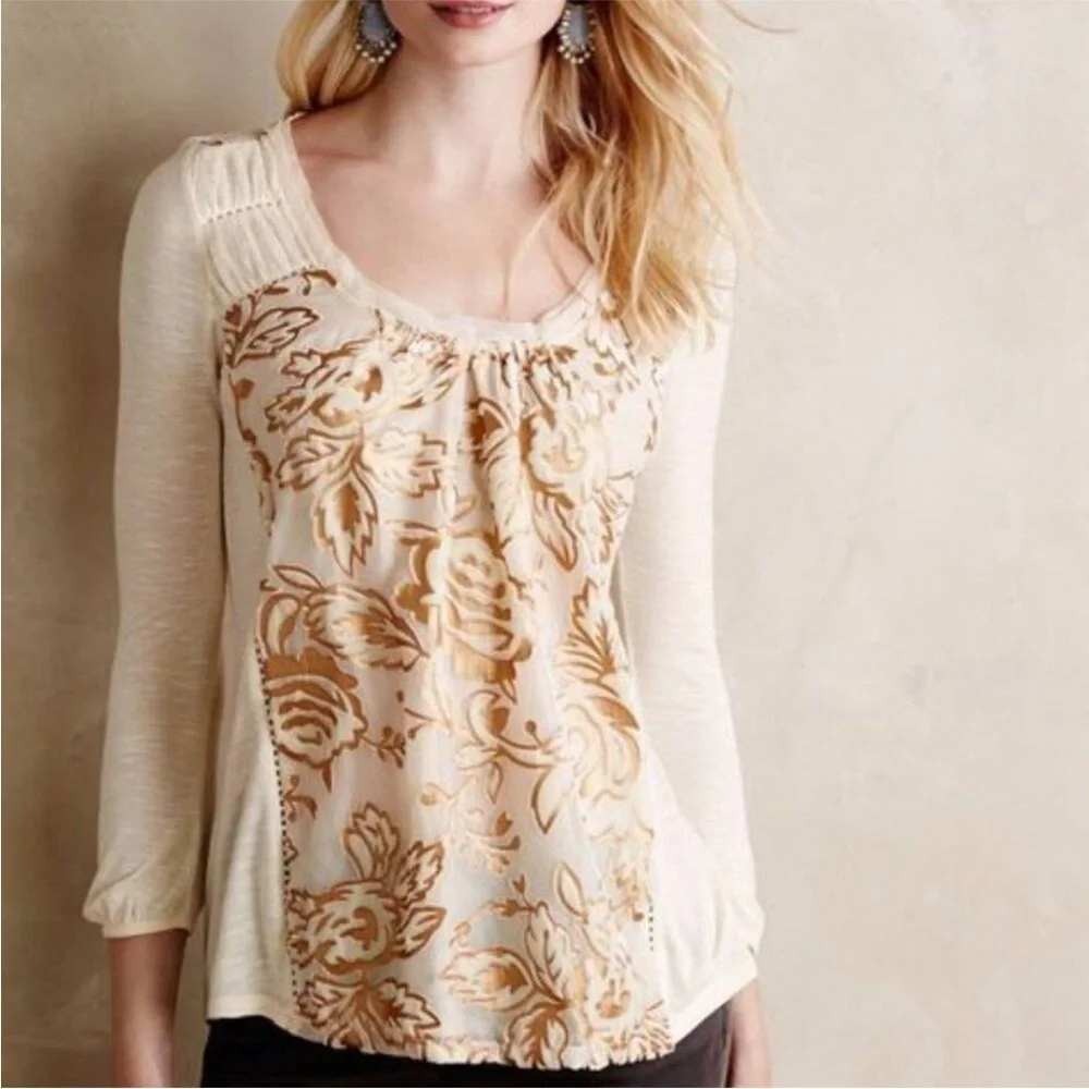 Anthropologie Meadow Rue Fairy Romantic Ethereal Cottagecore Boho Blouse XS